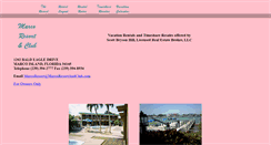 Desktop Screenshot of marcoresortandclub.com